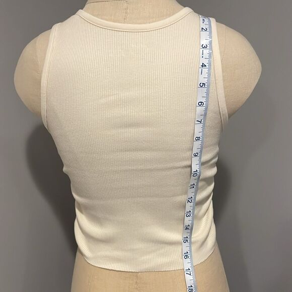 Aerie Text Me Ribbed Crop Tank Top Size XS - Picture 5 of 9